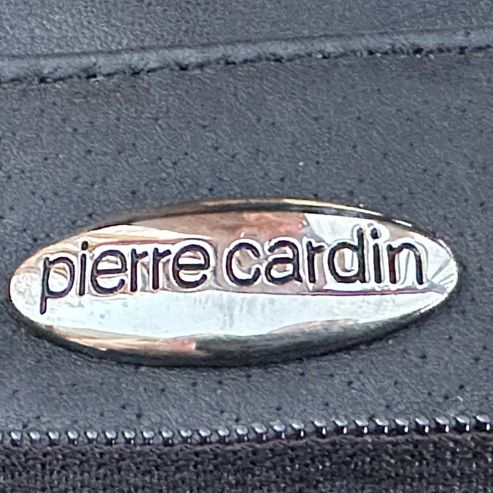 Pierre Cardin Black Leather Bag Luggage Edition